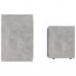 Preview: Couchtisch-Set Betongrau 48x30x45 cm Holzwerkstoff