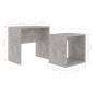 Preview: Couchtisch-Set Betongrau 48x30x45 cm Holzwerkstoff