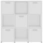 Preview: Bücherregal Weiß 90x30x90 cm Holzwerkstoff