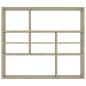 Preview: Wandregal Sonoma-Eiche 90x16x78 cm Holzwerkstoff