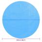 Preview: Treibende Runde PE Pool-Solarplane 250 cm Blau