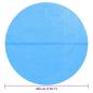 Preview: Treibende Runde PE Pool-Solarplane 455 cm Blau