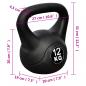 Preview: Kettlebell Kugelhantel Trainingshantel Gewicht 12KG