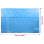 Preview: Rechteckige Pool-Abdeckung 260 x 160 cm PE Blau 