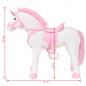 Preview: Plüschtier Einhorn Stehend Plüsch Weiß und Rosa XXL