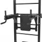 Preview: Multifunktionaler Fitness-Kraftturm zur Wandmontage Schwarz
