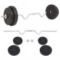 Preview: ARDEBO.de - Langhantel-Set 30 kg