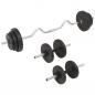 Preview: Langhantel- und Kurzhantel-Set 30 kg