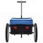 Preview: Fahrradanhänger und Handwagen 155x60x83 cm Stahl Blau