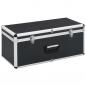 Preview: Aufbewahrungskoffer 2 Stk. Schwarz Aluminium 