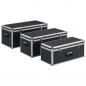 Preview: Aufbewahrungskoffer 3 Stk. Schwarz Aluminium