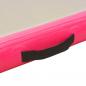 Preview: Aufblasbare Gymnastikmatte mit Pumpe 300×100×10 cm PVC Rosa