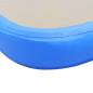 Preview: Aufblasbare Gymnastikmatte mit Pumpe 800x100x10 cm PVC Blau