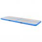 Preview: Aufblasbare Gymnastikmatte mit Pumpe 800x100x10 cm PVC Blau