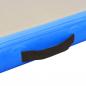 Preview: Aufblasbare Gymnastikmatte mit Pumpe 800x100x10 cm PVC Blau