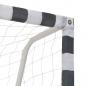 Preview: Fußballtor 300 x 200 x 90 cm Metall Schwarz und Weiß