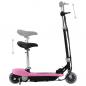 Preview: E-Scooter mit Sitz 120 W Rosa