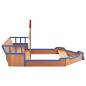 Preview: Sandkasten Piratenschiff Tannenholz 190x94,5x101 cm