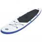 Preview: Stand Up Paddle Surfboard SUP Aufblasbar Blau und Weiß