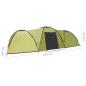 Preview: Camping-Zelt Iglu 650x240x190 cm 8 Personen Grün