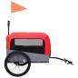 Preview: 2-in-1 Fahrradanhänger für Hunde und Buggy Rot und Grau