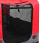 Preview: 2-in-1 Fahrradanhänger für Hunde und Buggy Rot und Grau