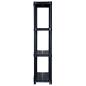 Preview: Lagerregal 4-Tier Schwarz 61x30,5x130 cm Kunststoff 