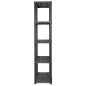 Preview: Lagerregal 5-Tier Schwarz 71x38x170 cm Kunststoff 
