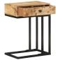 Preview: Beistelltisch U-Form 45x30x61 cm Mango Massivholz