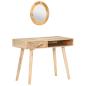 Preview: Schminktisch 100x50x76 cm Mango Massivholz 