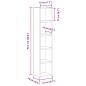 Preview: CD-Regale 2 Stk. Betongrau 21x16x93,5 cm Holzwerkstoff