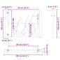 Preview: Gartentor 105x105 cm Cortenstahl Gras-Design