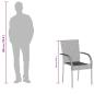 Preview: Gartenstühle Stapelbar 6 Stk. Grau Poly Rattan