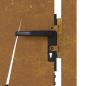Preview: Gartentor 105x130 cm Cortenstahl Gras-Design
