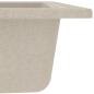 Preview: Küchenspüle mit Überlauf Oval Beige Granit