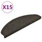 Preview: ARDEBO.de - Selbstklebende Treppenmatten 15 Stk. Anthrazit 65x21x4 cm