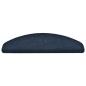 Preview: Selbstklebende Treppenmatten 15 Stk. Navy 65x21x4cm Nadelvlies 