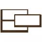 Preview: Wandregal Braun Eichen-Optik 104x20x58,5 cm Holzwerkstoff