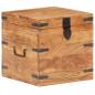 Preview: Truhe 40x40x40 cm Akazie Massivholz