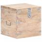 Preview: ARDEBO.de - Truhe 40x40x40 cm Akazie Massivholz