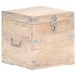 Preview: Truhe 40x40x40 cm Akazie Massivholz