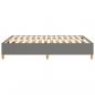Preview: Bettgestell Dunkelgrau 140x190 cm Stoff