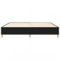 Preview: Bettgestell Schwarz 140x190 cm Stoff