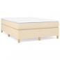 Preview: Bettgestell Creme 140x190 cm Stoff