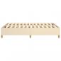 Preview: Bettgestell Creme 140x190 cm Stoff