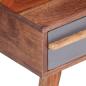 Preview: Couchtisch Grau 110x50x40 cm Massivholz Palisander