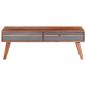 Preview: Couchtisch Grau 110x50x40 cm Massivholz Palisander