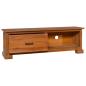 Preview: TV-Schrank 112x30x37 cm Massivholz Teak