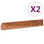 Preview: Wand-TV-Schrank 90x30x30 cm Teak Massivholz