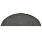 Preview: Treppenmatten 15 Stk. Dunkelgrau 56x17x3 cm